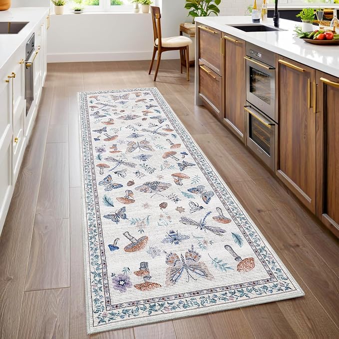 2.5x8 Runner Rug for Hallway Washable Kitchen Rugs Non Slip by ROYHOME