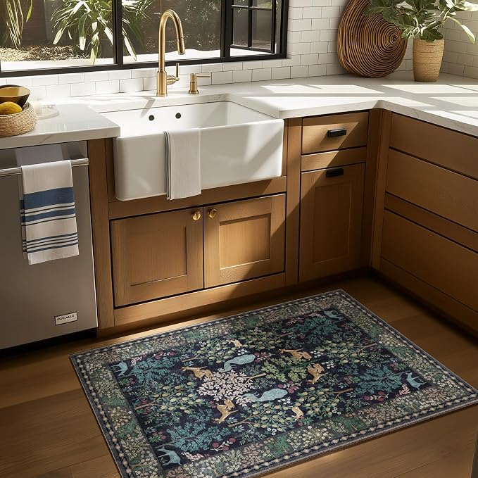 2x3 Washable Throw Rugs for Entryway: Door Mat Indoor Entrance Small Area Rug - Image 2