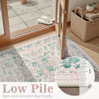 DCX 8x10 Pink Rug, Floral Rug for Girl’s Bedroom, Cute Soft Low Pile Non Slip - Image 8
