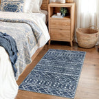 KUTA Moroccan Rugs for Entryway, 2x3 Navy Blue Entrance Small Area Rug - Image 3