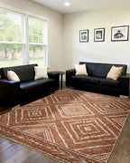 BESTSWEETIE Area Rug 6x9 Rug Machine Washable Non-Slip Low Pile Print Pattern by BESTSWEETIE