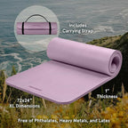 Retrospec Solana Yoga Mat 1" Thick w/Nylon Strap - Image 2