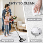 5x7 Area Rugs for Living Room: Ultra Soft Fluffy Shag White Rug for Bedroom - Image 6