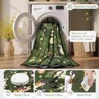 Unirea 9x12 Dark Green Cat Area Rug - Image 5
