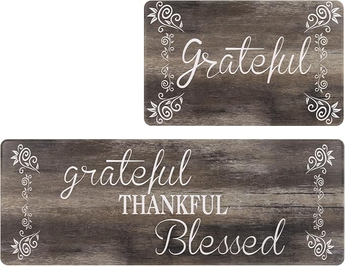 HEBE Anti Fatigue Kitchen Rugs Set of 2, Non Slip Cushioned Kitchen Mats - Image 9