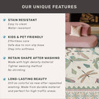 Hazo Haus Washable Non Slip Bathroom Runner Rug 2x5, Insect Boho Bath Mat - Image 7