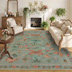 Rugxara Floral Rug for Living Room Bedroom by Rugxara
