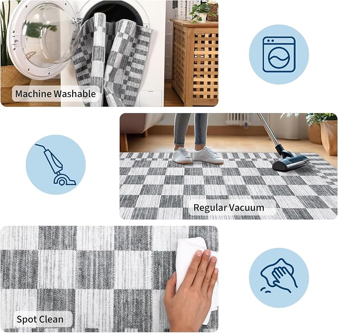 GarveeHome 2×8 Kitchen Runner Rug Non Slip, Washable Runner Rug - Image 7