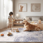 RELEANY Washable Area Rugs 8'x10' Non-Slip Modern Abstract Soft - Image 6