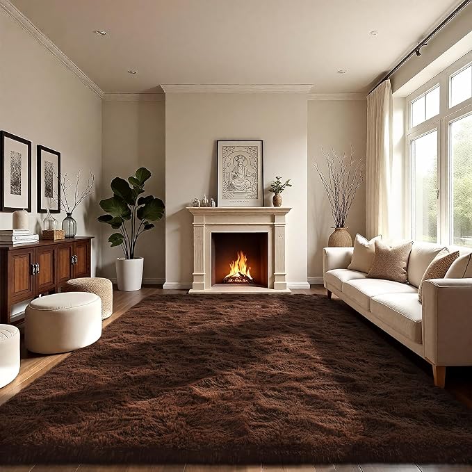 LOCHAS Ultra Soft Indoor Modern Area Rugs 10x14 Fluffy Living Room Carpets - Image 6