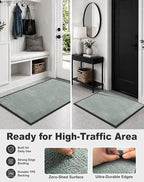 Mibao Front Door Mat Indoor Entrance, Dirt Trapper Welcome Mat - Image 6