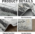 8x10 Area Rugs Washable Rug: Large Modern Abstract Living Room Rug Soft - Image 5