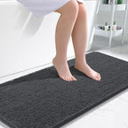 OLANLY Bathroom Runner Rugs 47x24, Soft Absorbent Chenille Bath Rugs, Rubber by OLANLY