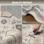 Washable Rugs 8x10 Area Rugs for Living Room, Ultra Soft Faux Wool Retro Carpets - Image 2