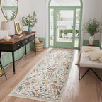 AMTOVO 2.7x8 Runner Rug for Hallway, Washable Non-Slip Long Kitchen Carpet by AMTOVO