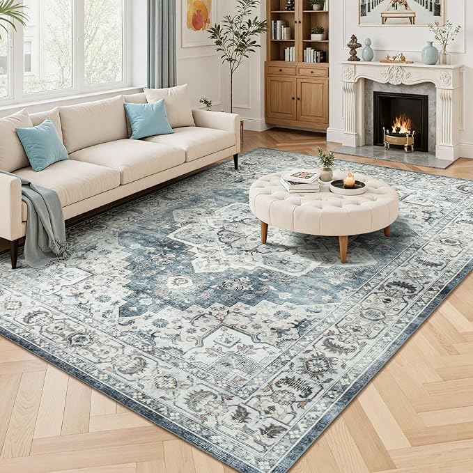 Lessymo Large Area Rugs for Living Room, Soft 6x9 Washable Rug for Bedroom - Image 3