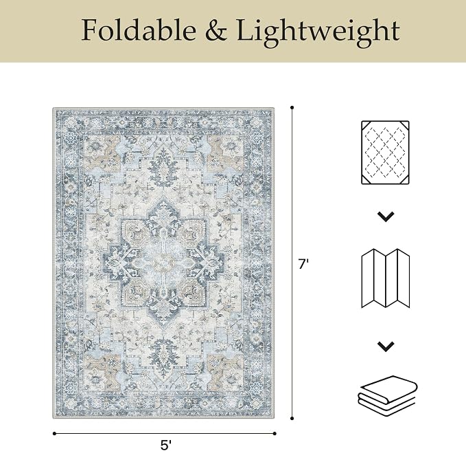 GENIMO Outdoor & Indoor Area Rug 10'x14', Waterproof, Non-Shedding, Easy - Image 2