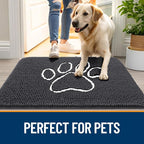 OLANLY Dog Door Mat for Muddy Paws 59x24, Paw Print Design, Absorbs Moisture - Image 6