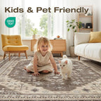 7x9 Washable Area Rug, Large Rugs - Image 4