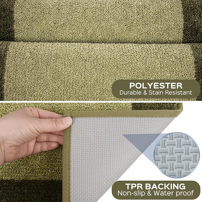 Machine Washable Throw Rug 24" x 36", Non Slip Kitchen Mat - Image 3