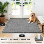 PURRUGS Dirt Trapping Door Mat 34" x 59", Non-Slip Machine Washable Entryway Rug - Image 8