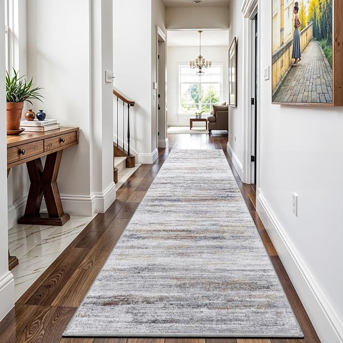 3x13 Washable Runner Rug for Hallway: Extra Long Runners for Entryway Living by WIEVEDENS