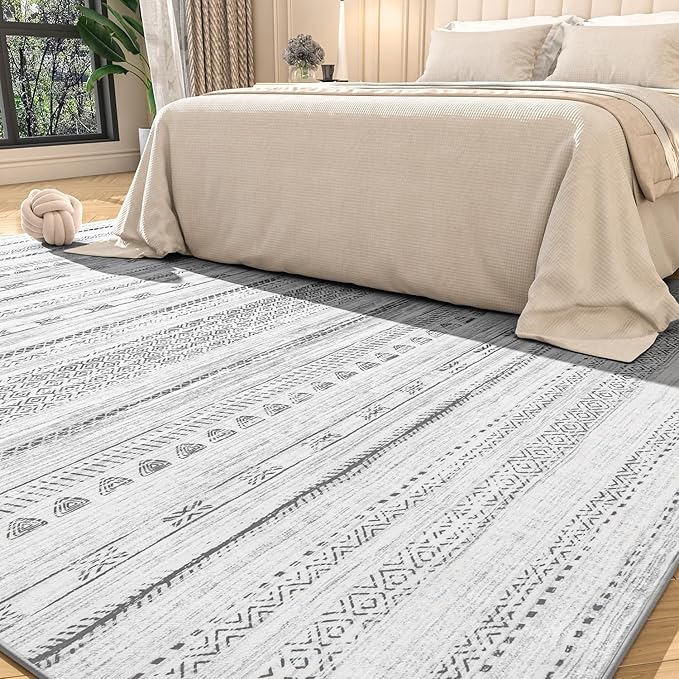 5x7 Area Rugs for Living Room Machine Washable Rug Distressed Indoor Carpet by Tchdio