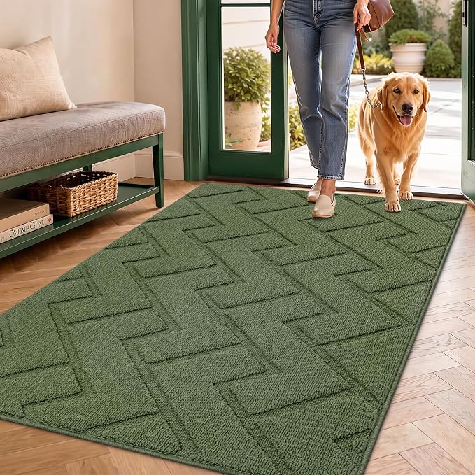 hicorfe Front Door Mat Outside Entrance, Stain and Fade Resistant, Non Slip by Hicorfe