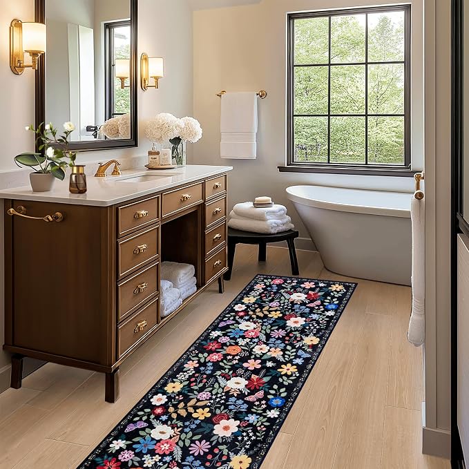 Runner Rug for Entryway: 2x5 Kitchen Rugs Non Slip Washable Ultra-Thin Soft - Image 6