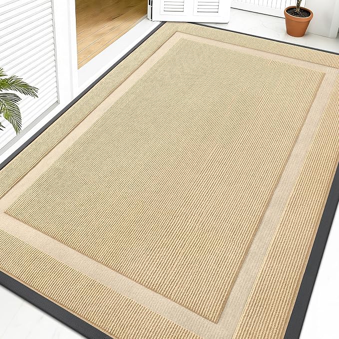 OLANLY Front Door Mat Indoor Outdoor Entrance, Waterproof All-Season, by OLANLY