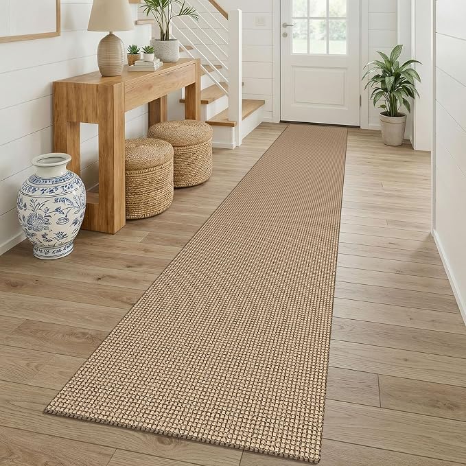 KOZYFLY Boho 2x12 Runners Rugs for Hallway, Long Washable Runner Rug, Woven Non by KOZYFLY