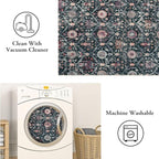 Lahome Moroccan Trellis Washable Round Area Rug, Soft Round Rugs 6ft Ultra-Thin - Image 4