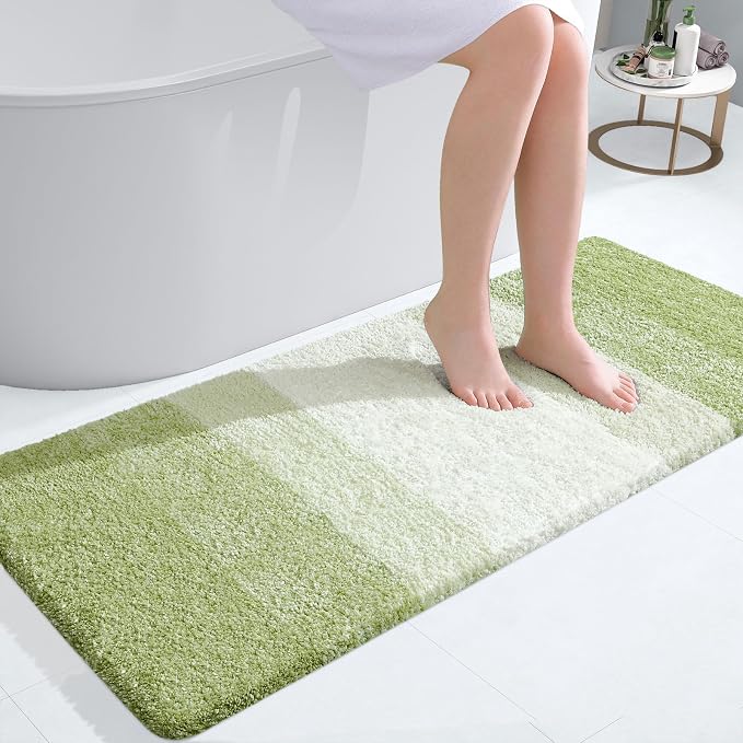 OLANLY Bathroom Runner Rugs Mat 47x20, Extra Soft Absorbent Microfiber Bath Rugs by OLANLY