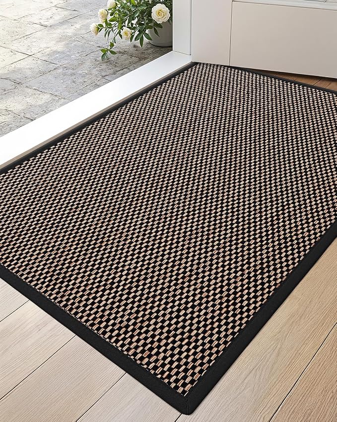 DEXI Ultra Thin Entryway Indoor Door Mat 24x36, Non Slip Rubber Backing Inside by DEXI