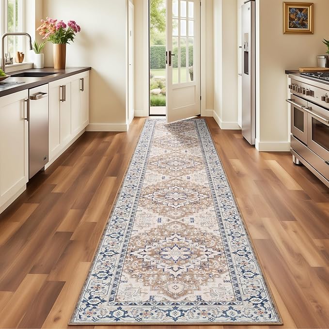 Lofus 2'6"x10' Runner Rug for Hallways, Washable Kitchen Rugs, Non-Slip Rugs - Image 2
