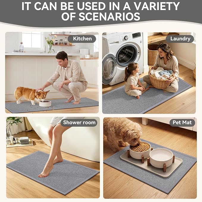 Kitchen Rugs Non-Slip and Washable, Kitchen Mats - Image 7