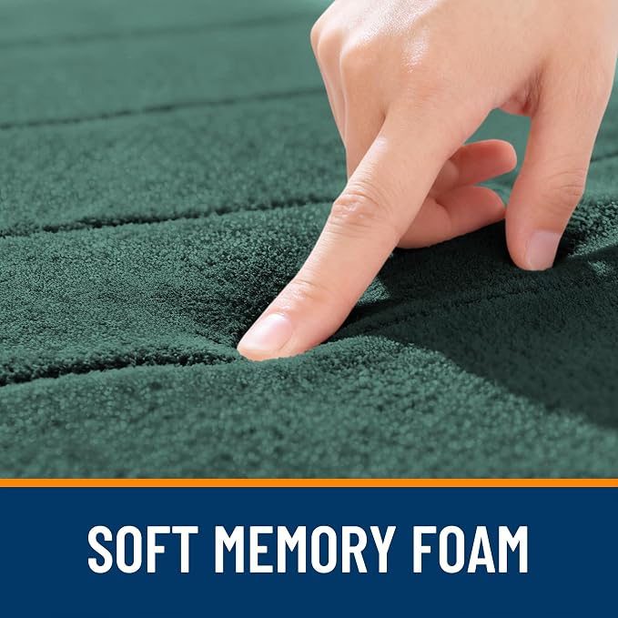 OLANLY Memory Foam Bath Mat 59x35, Super Soft Absorbent Bathroom Rugs, Quick Dry - Image 5