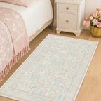 3x5 Washable Area Rugs for Bedroom Non Slip, Soft Laundry Room Mat for Floor by Evyhood