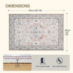 HOOBRO 2 x 3 Area Rugs Washable, Small Rugs - Image 2