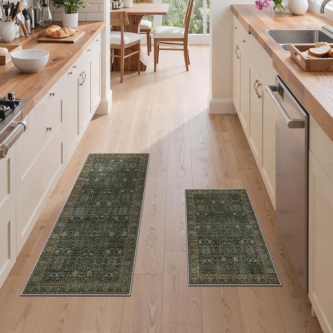 GENIMO Kitchen Rugs Non Slip Washable, Cushioned Standing Mat, Kitchen Runner - Image 3