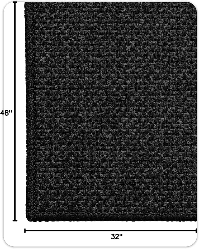Color&Geometry Ultra Thin Indoor Door Mat 32"x48", Non Slip Rubber Backed Dirt - Image 2