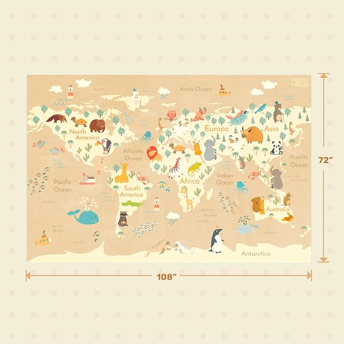 Hazo Haus Large Kids Rugs for Classroom - Image 2
