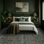 Washable Dark Green 10x12 Rug for Living Room - Image 5