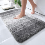 OLANLY Small Bathroom Rugs Mat 24x16, Extra Soft Absorbent Microfiber Bath Rugs by OLANLY