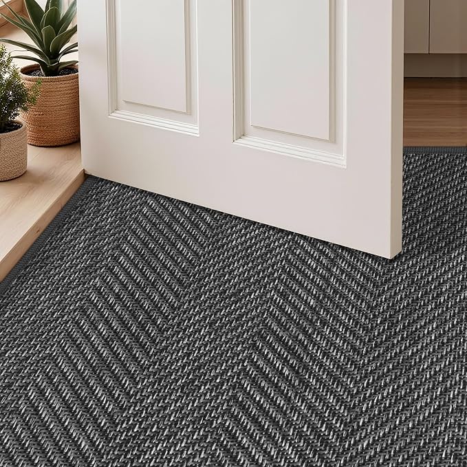 Ultra Thin Indoor Door Mat 17"x29", Washable Door Mat Indoor Entrance, Non Slip - Image 7