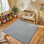 Amearea 4x4 Square Area Rugs for Bedroom Living Room, Modern Grey Thickened - Image 2