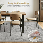 8x10 Area Rugs Living Room: Washable Large Abstract Neutral Modern Soft Rugs - Image 6