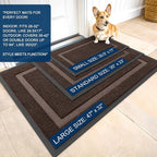 OLANLY Front Door Mat Indoor Outdoor Entrance, Waterproof All-Season, - Image 3