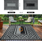 Outdoor Patio Plastic Straw Rug - Image 2