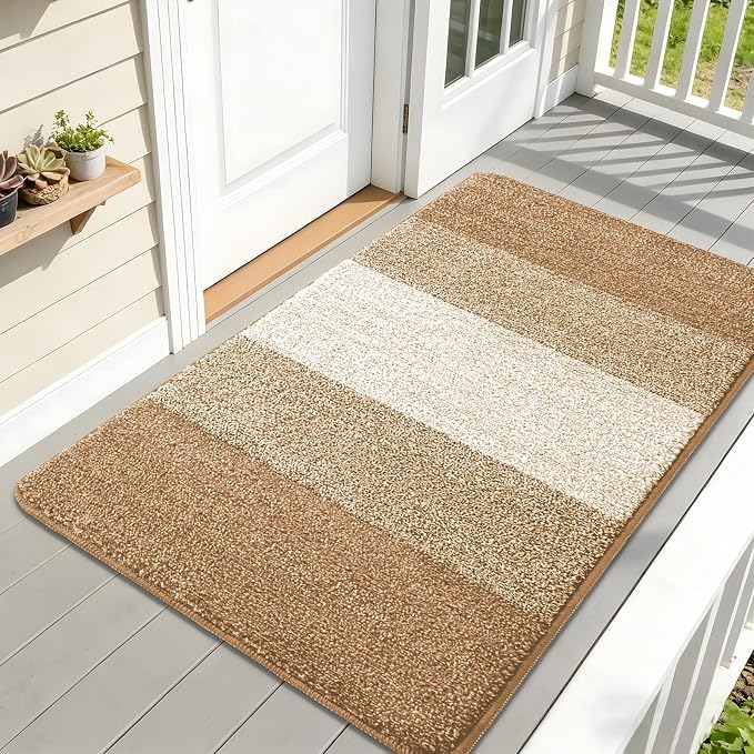 Kitinjoy Indoor Outdoor Door Mat, 59x32 Non-Slip Absorbent Dirt Trapper by Kitinjoy